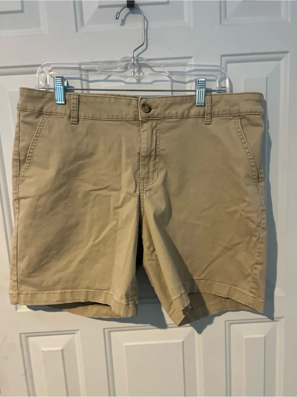 a.n.a Khaki Cotton-Blend Chino Bermuda Shorts